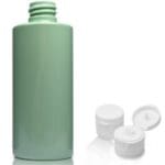 100ml Green Plastic Bottle With Flip Top Cap