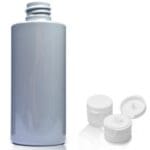 100ml Grey Plastic Bottle With Flip Top Cap