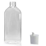 100ml Oval PET plastic bottle with nozzle cap