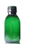 100ml green pet plastic Sirop bottle