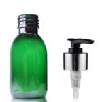 100ml green pet Sirop bottle W SLP
