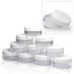 10 Pack Clear plastic jar