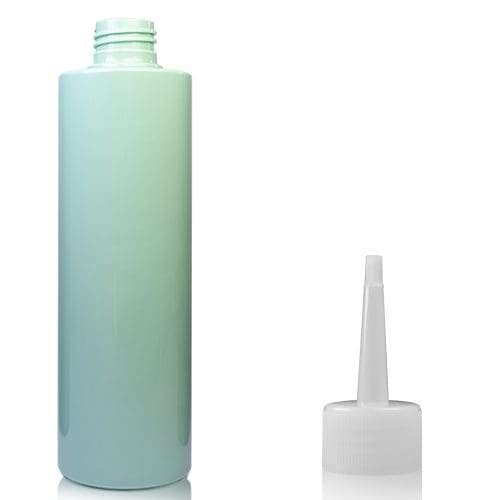 250ml Green Plastic Bottle w long spout