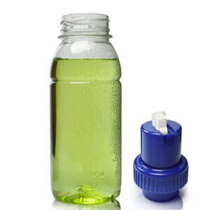 250ml Clear Plastic Juice Bottle With Cap