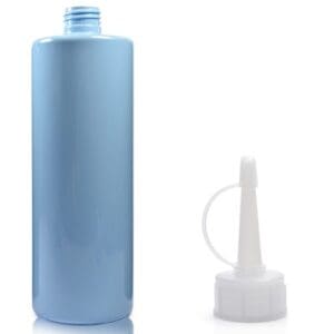 500ml Blue Plastic Bottle with Nat spout