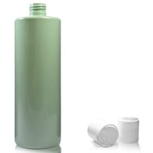500ml Green Plastic Bottle with white disc