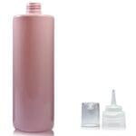 500ml Pink Plastic Bottle with screw spout