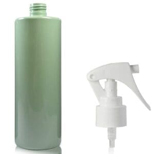 500ml green Plastic Bottle with white trigger