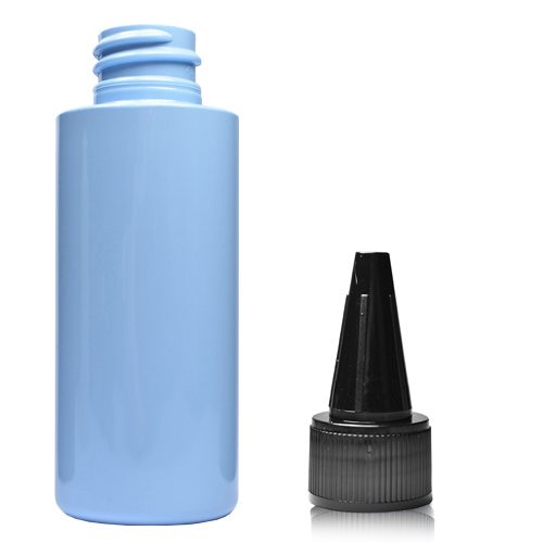 50ml Blue PET Plastic Bottle With Spout Cap