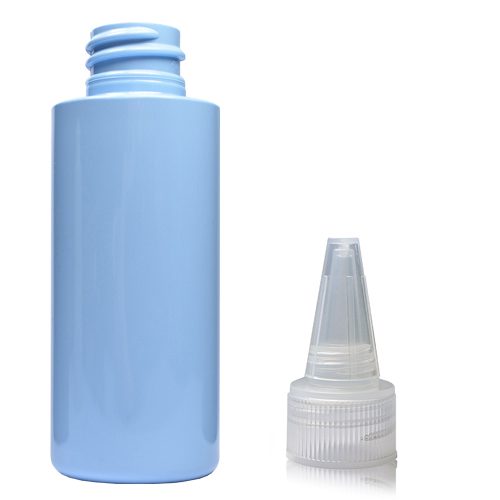 50ml Blue PET Plastic Bottle With Spout Cap