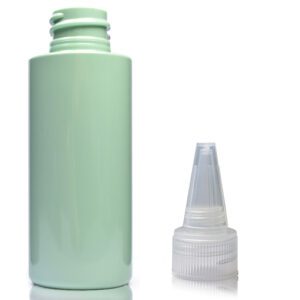 50ml Green Plastic Bottle With Spout Cap