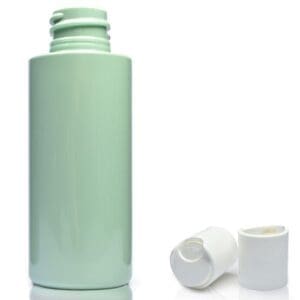 50ml Green Plastic bottle with white disc