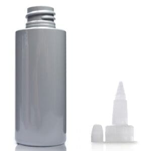 50ml Grey Plastic bottle with spout