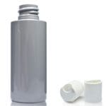 50ml Grey Plastic bottle with white disc