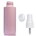 50ml Pink Plastic bottle with white spray