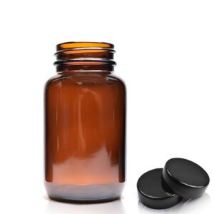 100ml Amber Glass Pharmapac Jar & Cap