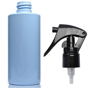 100ml Light Blue Plastic Bottle With Mini Trigger Spray