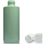 100ml Green Plastic bottle with white disc