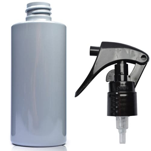 100ml Grey Plastic Bottle With Mini Trigger Spray