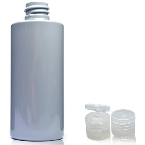 100ml Grey Plastic bottle with nat flip