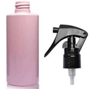 100ml Pink Plastic Bottle With Mini Trigger Spray
