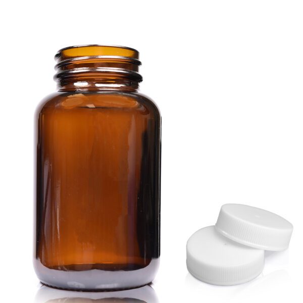 120ml Amber Glass Pharmapac Jar With Screw Cap