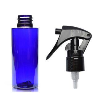 50ml Blue PET Plastic Bottle With Trigger Spray