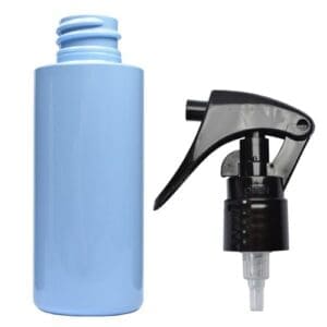 50ml Blue PET Plastic Bottle With Mini Trigger Spray