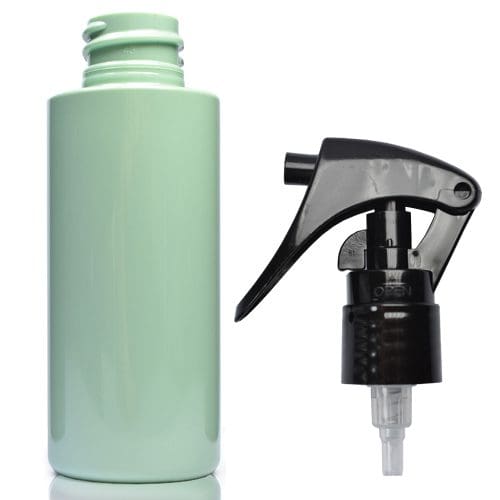 50ml Sage Green PET Plastic Bottle With Mini Trigger Spray