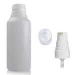 50ml HDPE Swipe bottle with white pump