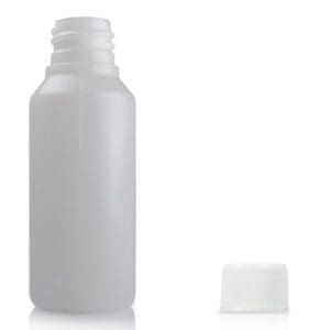50ml HDPE Swipe bottle with white screw