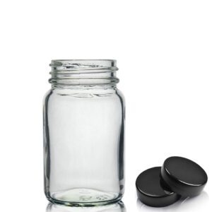 60ml Clear Glass Pharmapac Jar With Screw Cap