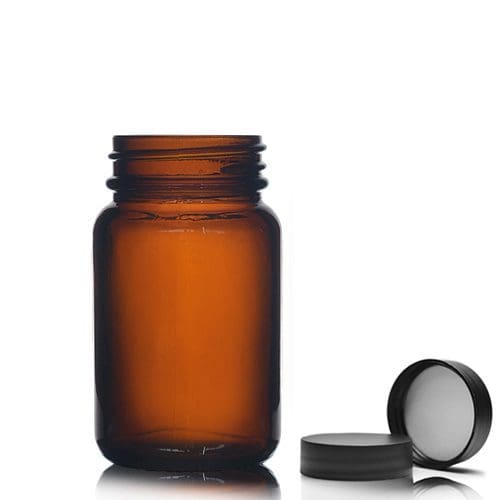 60ml Amber Glass Pharmapac Jar & Cap