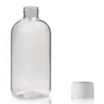 250ml Clear PET Boston Bottle & CR Screw Cap