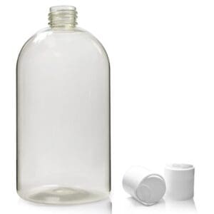 500ml rPET Boston Bottle With Disc Top Cap
