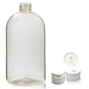 500ml rPET Boston Bottle With Flip Top Cap