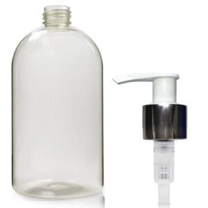 500ml rPET Boston Bottle With Lotion Pump