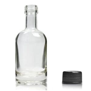 50ml Clear Glass Honorius Bottle 18mm screw