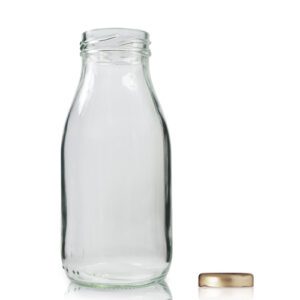 250ml Glass Milk Bottle With Twist Off Lid
