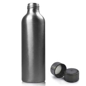 150ML Aluminium Bottle w black cap