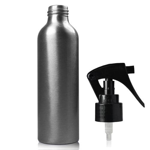 150ML Aluminium Bottle w black mini trigger