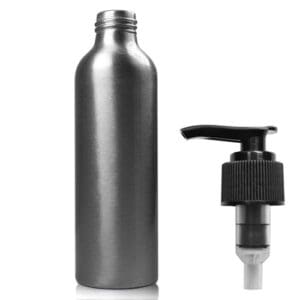 150ML Aluminium Bottle w black pump