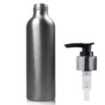 150ML Aluminium Bottle w black silver pump