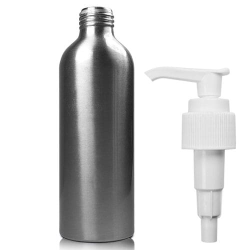 200ML Aluminium Bottle w white pump