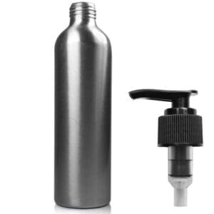 250ml Brushed Aluminium Lotion Bottle