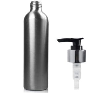 250ml Brushed Aluminium Lotion Bottle