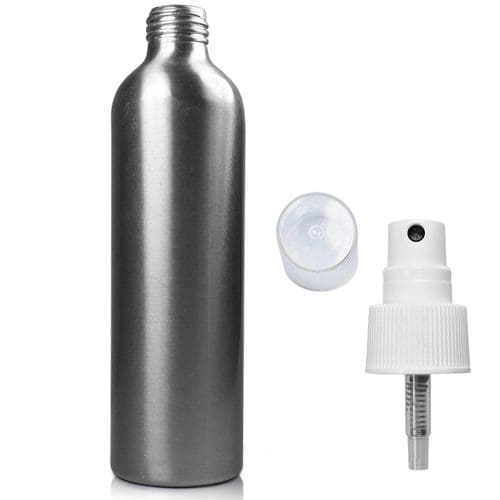 250ML Aluminium Bottle w white spray