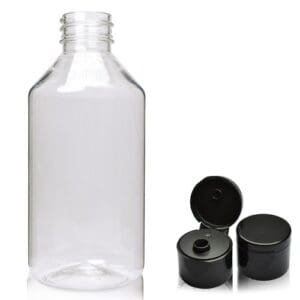 250ml Clear Flip Top Bottle