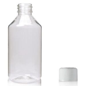 Child Resistant 250ml Clear PET Bottle