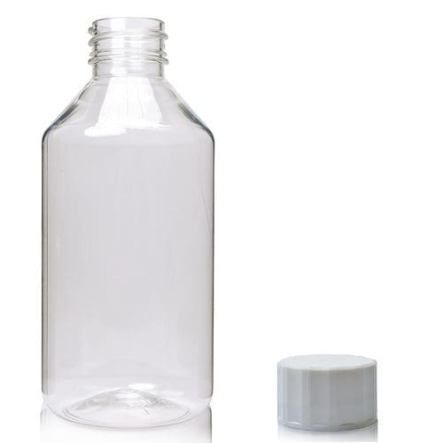 250ml Clear Plastic Bottle With A Screw Cap